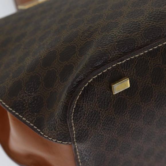 CELINE Macadam Canvas Hand Bag PVC Brown Auth 71532 - Picture 15 of 16